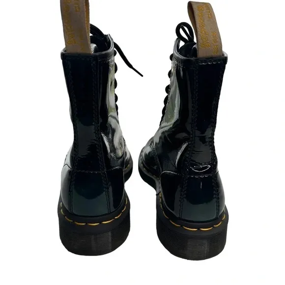 Dr. Martens  Vegan 1460 Gloss Lace Up Boots. Sz: 5