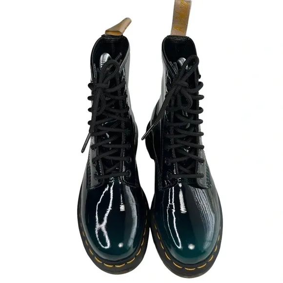 Dr. Martens  Vegan 1460 Gloss Lace Up Boots. Sz: 5