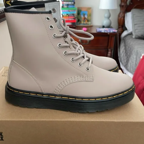 Dr. Martens Vintage Taupe  Lace-Up Boots