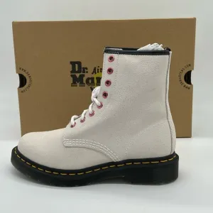 Dr. Martens Women's 1460 Bejeweled Lace-Up Boots - White NWB