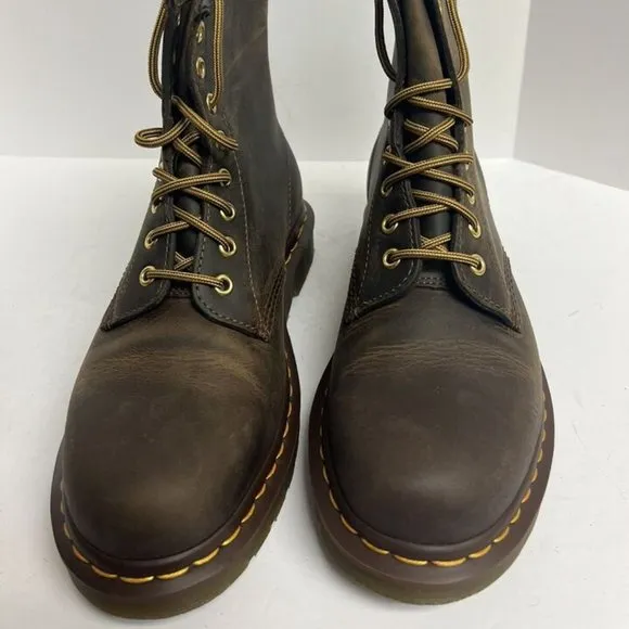 Dr. Marten's Womens 1460 Combat Boots Crazy Horse, Size US 9M, UK 7.
