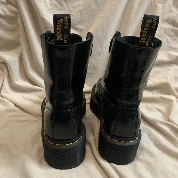 Dr. Martens Women's Black Molly Platform Combat Boot