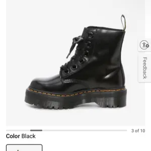 Dr. Martens Women's Black Molly Platform Combat Boot