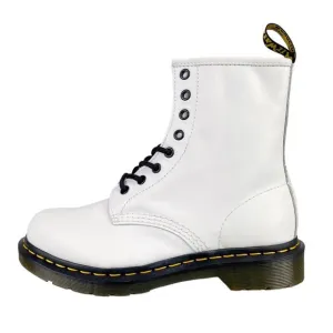 Dr. Martens Women's Softy T Leather 'White' Lace Up Boots 25057100-1460 size 6