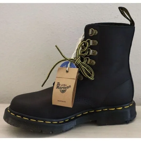 Dr. Martens Women's Sz 6 Black 1460 Pascal Wanama 8-Eyelet Combat Boots