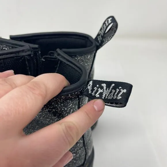 Dr. Martens YOUTH 1460 GLITTER LACE UP BOOTS sz Girl 5 Boy 4