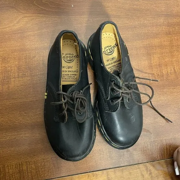 DR. MARTENS Youth Kids Black 1461 Softy T Oxford Leather Shoes NWOT Size 11c