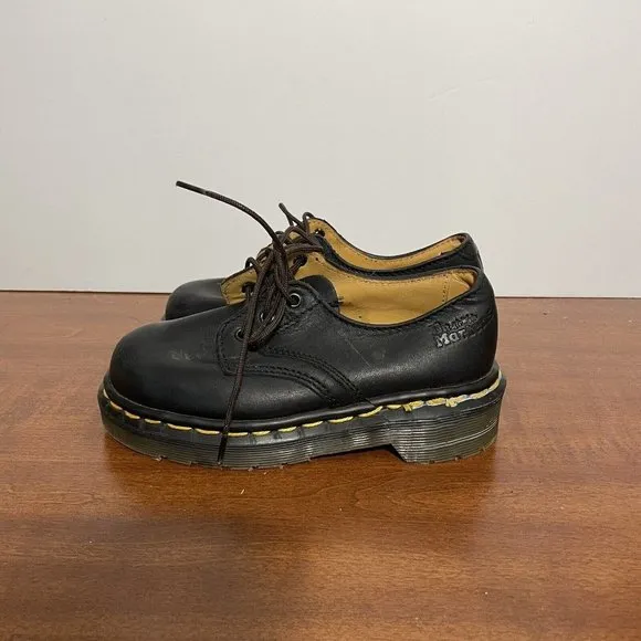 DR. MARTENS Youth Kids Black 1461 Softy T Oxford Leather Shoes NWOT Size 11c