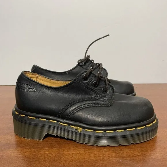 DR. MARTENS Youth Kids Black 1461 Softy T Oxford Leather Shoes NWOT Size 11c