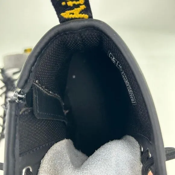 Dr. Martens ZAVALA J Kids Zip Lace Boot US 3 White Leather Combat Boots