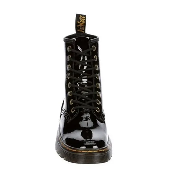 Dr Martens Zavala Patent Leather Combat Boots