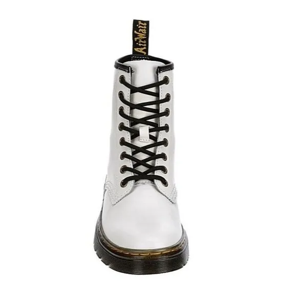 Dr. Martens Zavala T Lamper White Leather Boots Womens US 10 / Men 8.5/ UK 8 NEW