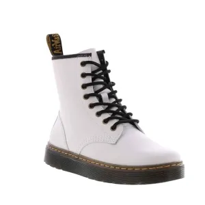 Dr. Martens Zavala White Leather Combat Boots NWT