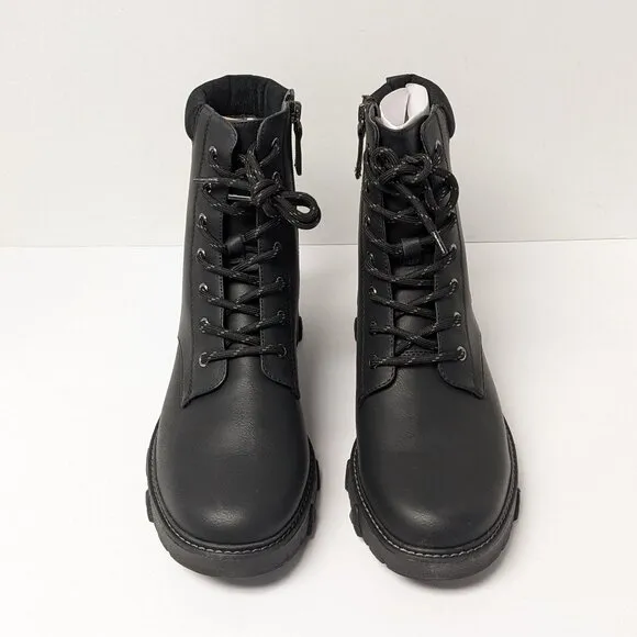 Dr. Scholl's Headstart Combat Boots, Black, Women's 8.5