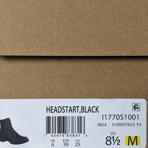 Dr. Scholl's Headstart Combat Boots, Black, Women's 8.5