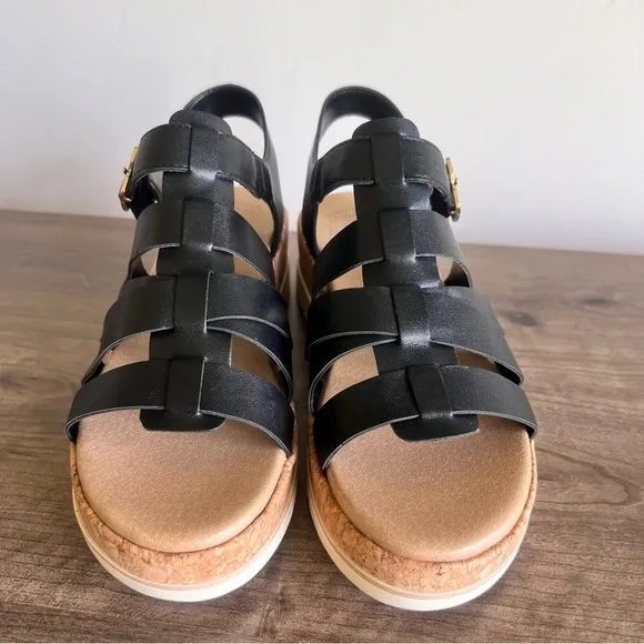 Dr Scholl's Only You Women's Black Wedge Sandal Size 10 #243302