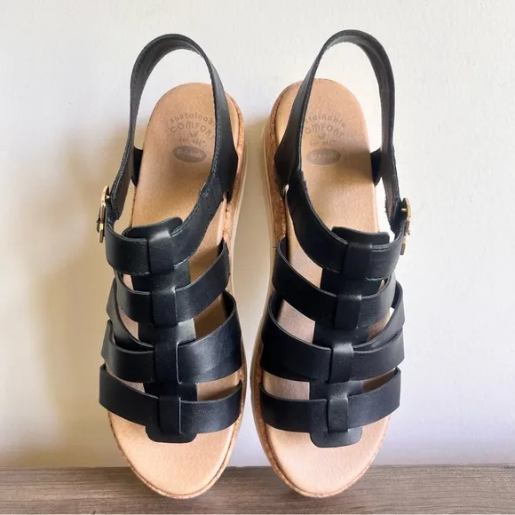 Dr Scholl's Only You Women's Black Wedge Sandal Size 10 #243302