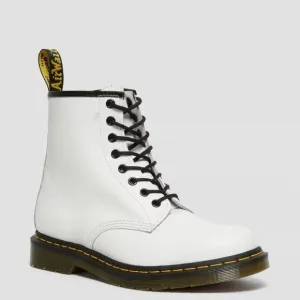 Dr/Doc Martens 1460 SMOOTH LEATHER LACE UP BOOTS US 7 White