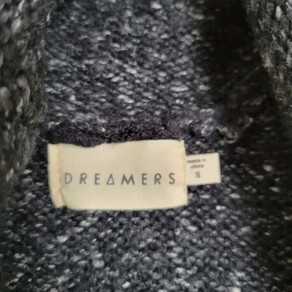 Dreamers Debut Gray Cowl Neck Oversized Long Sleeve Tunic Sweater Size Small