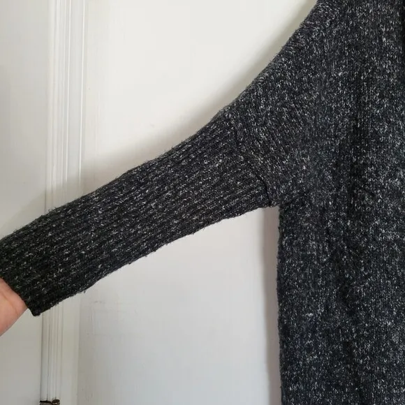 Dreamers Debut Gray Cowl Neck Oversized Long Sleeve Tunic Sweater Size Small
