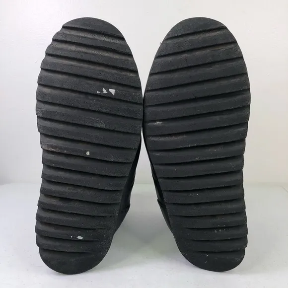 Drew Black Leather Lace Up Boots