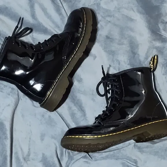 Dr. Martens 1460 J Patent Leather Combat Boots