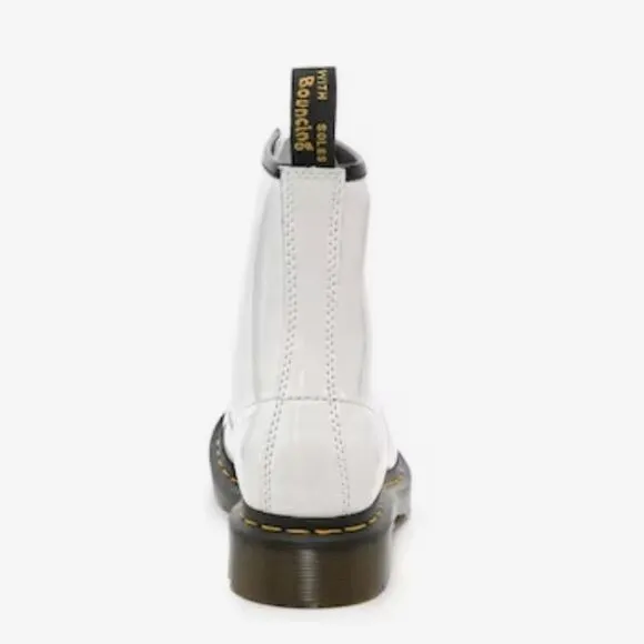 Dr. Martens 1460 Patent Lace-Up Boots- White