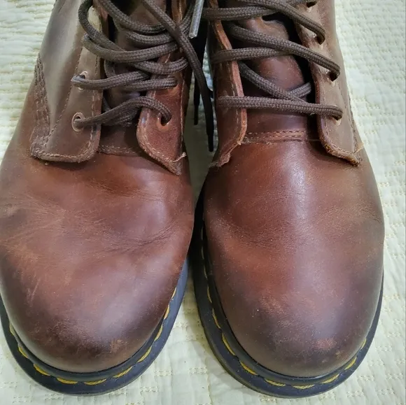 Dr.Martens 1460 Serena Brown Leather Boots Size 10