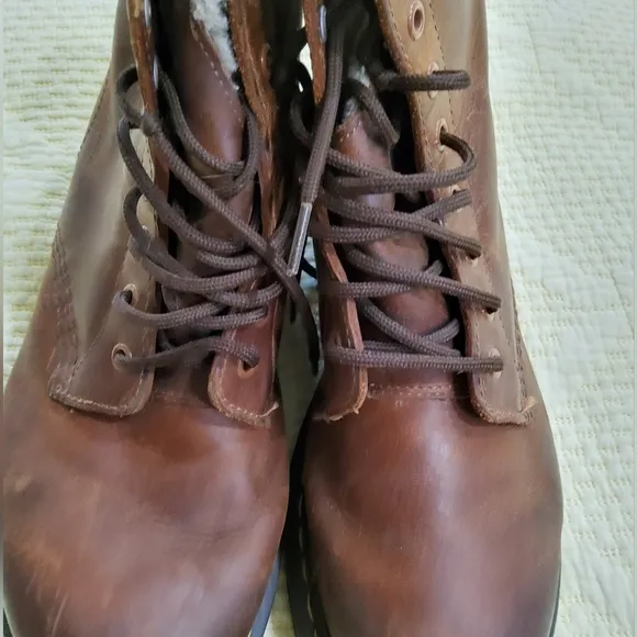 Dr.Martens 1460 Serena Brown Leather Boots Size 10