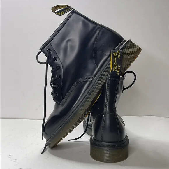 Dr.Martens Black Leather Lace-Up Ankle Boots