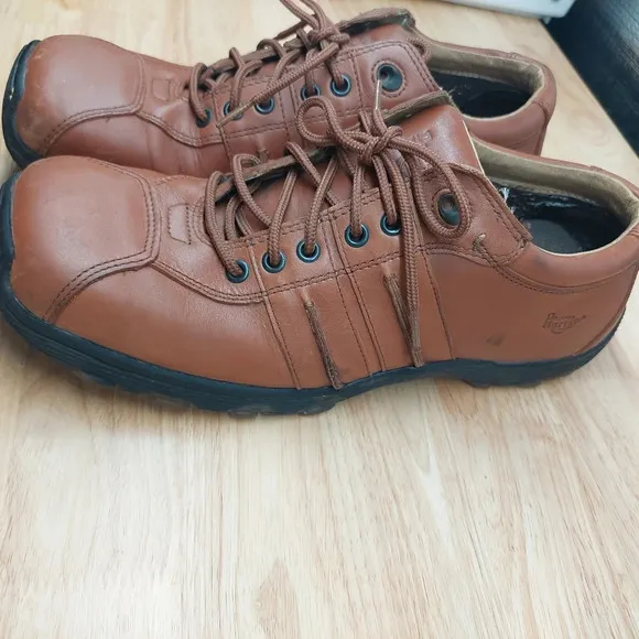 Dr.Martens Brown leather Oxford Drive shoes sneakers 10 Mens 90s Y2K