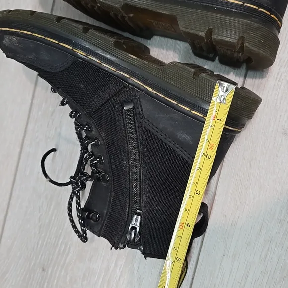 Dr.Martens Kids Combs Tech J  Black Combat Boots Shoes Sz 12