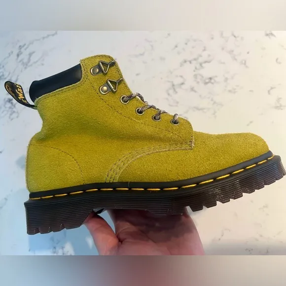 Dr.Martens  Men’s SZ.12 Ben Suede In Moss Green Boots Lace Up New