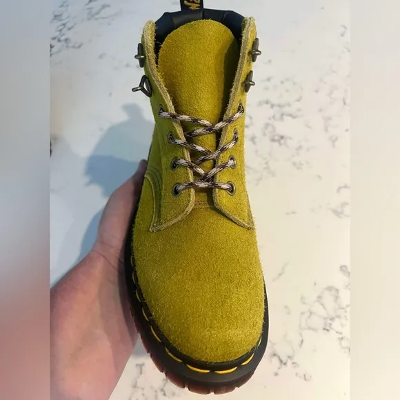 Dr.Martens  Men’s SZ.12 Ben Suede In Moss Green Boots Lace Up New