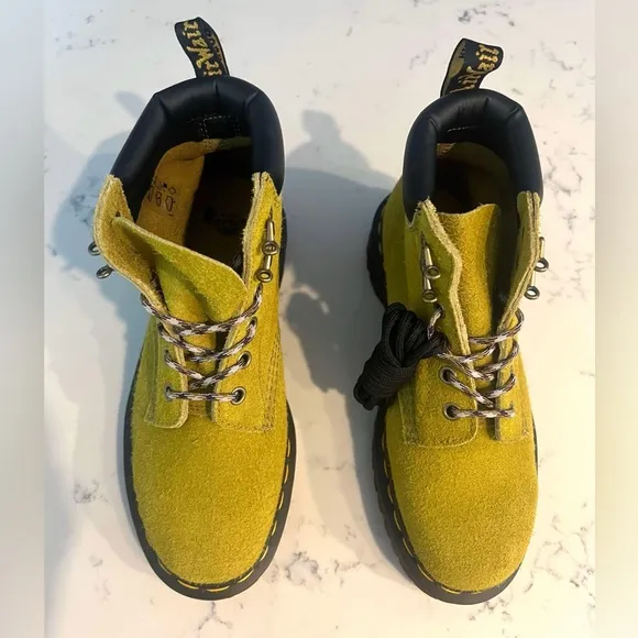 Dr.Martens  Men’s SZ.12 Ben Suede In Moss Green Boots Lace Up New