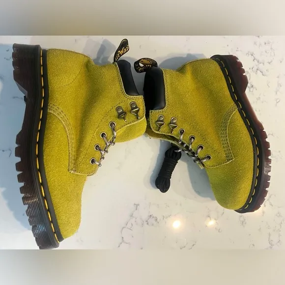 Dr.Martens  Men’s SZ.12 Ben Suede In Moss Green Boots Lace Up New