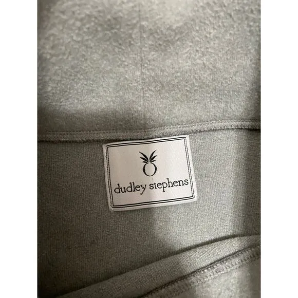Dudley Stephens Cobble Hill Tunic Fleece Mock Neck Pull Over Gray Women's Medium