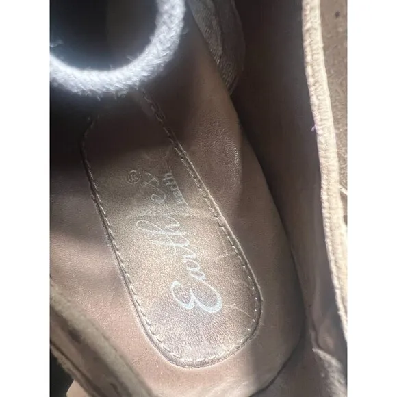 Earthies Santana Taupe  Oxford Shoes Womens US 10B Wingtip Lace Up Flats  Boho