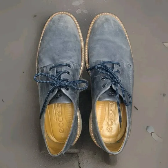 Ecco Aurora Oxford Shoes Blue Men's Size US 10.5 EU 44