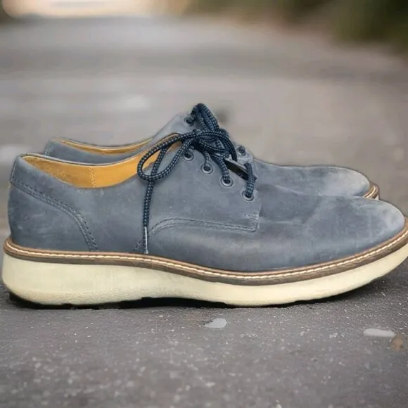 Ecco Aurora Oxford Shoes Blue Men's Size US 10.5 EU 44