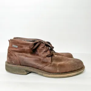Ecco Brown Leather Lace Up Chukka Boots Men’s Size 44 10.5