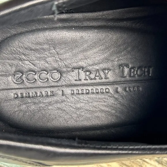 Ecco City Tray Oxford Dress Shoes Black Leather Lace Up Derby Formal Mens 9/9.5
