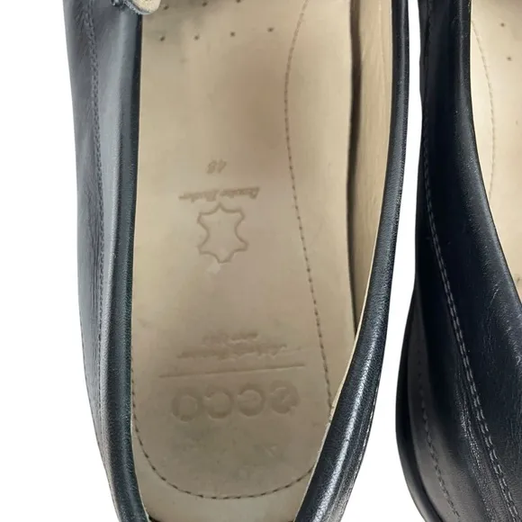 ECCO Classic MOC 2.0 Driving Style Loafer Black Leather Shoes Mens 48 EU 14 US