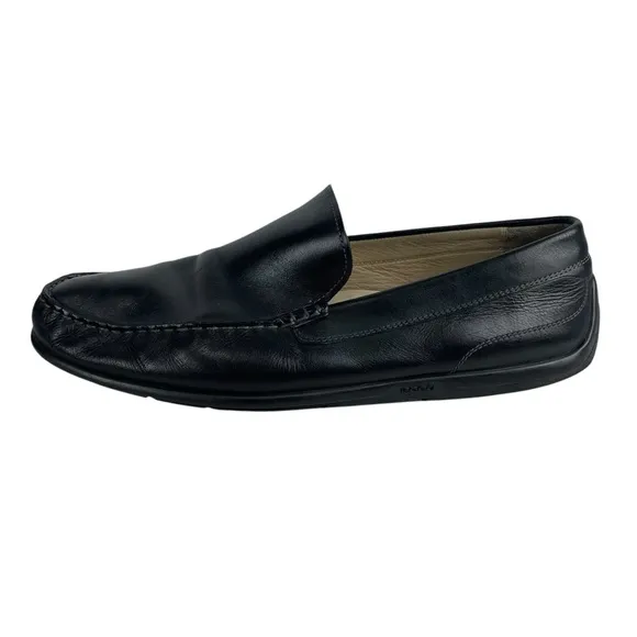 ECCO Classic MOC 2.0 Driving Style Loafer Black Leather Shoes Mens 48 EU 14 US