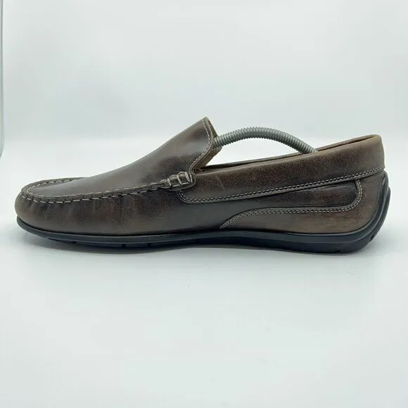 ECCO Classic Moc 2.0 Size EUR 46 US 12 Brown Leather Comfort Dress Shoes
