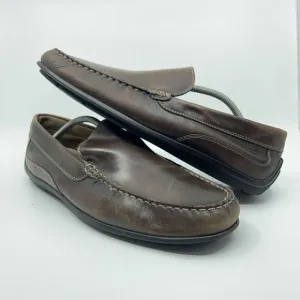 ECCO Classic Moc 2.0 Size EUR 46 US 12 Brown Leather Comfort Dress Shoes