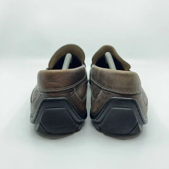 ECCO Classic Moc 2.0 Size EUR 46 US 12 Brown Leather Comfort Dress Shoes