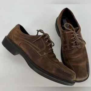 ECCO Helsinki Men's Leather Bike-Toe Derby Shoe