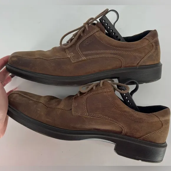 ECCO Helsinki Men's Leather Bike-Toe Derby Shoe