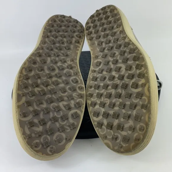 Ecco HydroMax Wingtip Oxford Gray Spikeless Golf Shoes EU 43 Men's Size 9